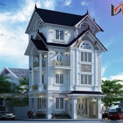 Biệt thự 4 tầng tân cổ điển 2 mặt tiền 230m2 ở Thanh Xuân- Hà Nội  BT1644