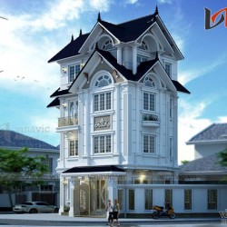 Biệt thự 4 tầng tân cổ điển 2 mặt tiền 230m2 ở Thanh Xuân- Hà Nội  BT1644