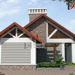 Thiết kế nhà 1 tầng 3 phòng ngủ đẹp diện tích 11mx16m ở Hòa Bình
