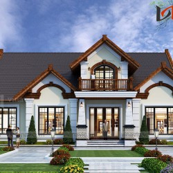Mẫu mẫu biệt thự vườn 1 tầng 3 phòng ngủ