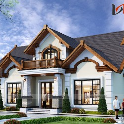 Mẫu mẫu biệt thự vườn 1 tầng 3 phòng ngủ