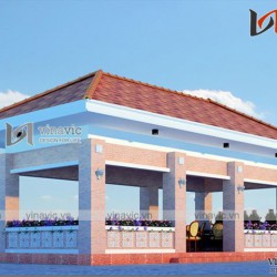 Mẫu thiết kế nhà hàng resort gần gũi với thiên nhiên NH07