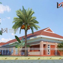 Mẫu thiết kế nhà hàng resort gần gũi với thiên nhiên NH07