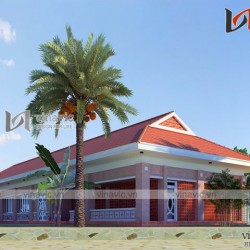 Mẫu thiết kế nhà hàng resort gần gũi với thiên nhiên NH07