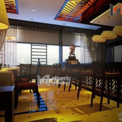 Xem mẫu thiết kế nhà hàng trang trọng đẹp lung linh NH02
