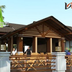 Xem mẫu nhà hàng đơn giản hòa mình vào thiên nhiên NH04