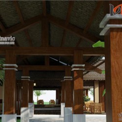 Xem mẫu nhà hàng đơn giản hòa mình vào thiên nhiên NH04