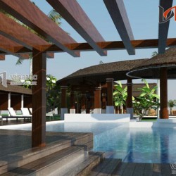 Xem mẫu nhà hàng đơn giản hòa mình vào thiên nhiên NH04