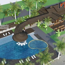 Xem mẫu nhà hàng đơn giản hòa mình vào thiên nhiên NH04