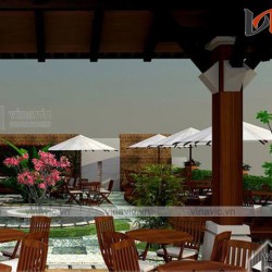 Mẫu thiết kế nhà hàng đẹp quấn hút mọi khách hàng NH08