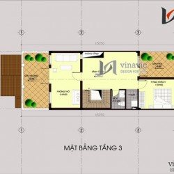 Mẫu thiết kế nhà ống đẹp giả biệt thự 3 tầng 1 hầm NO1440
