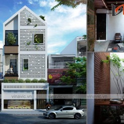 Mẫu thiết kế nhà ống hướng tây 3 tầng NO1617