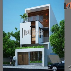Mẫu nhà ống đẹp 3 tầng phong cách hiện đại  NO1413
