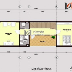 Mẫu nhà ống đẹp 3 tầng phong cách hiện đại  NO1413