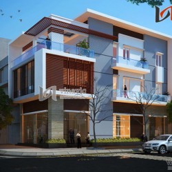 Nhà ống 3 tầng phong cách hiện đại 2 mặt tiền NO1431