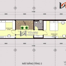Mẫu thiết kế nhà ống đẹp 3 tầng hiện đại và khỏe khoắn NO1433