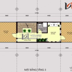 Mẫu thiết kế nhà ống đẹp 3 tầng hiện đại và khỏe khoắn NO1433
