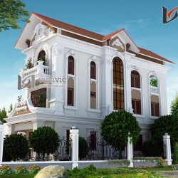 Mẫu thiết kế nhà ống đẹp 3 tầng 5,5 x15,5m NO1446