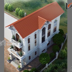 Mẫu thiết kế nhà ống đẹp 3 tầng 5,5 x15,5m NO1446
