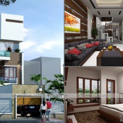 Mẫu thiết kế nhà ống đẹp 4 tầng nội thất sang trọng hiện đại NO1615