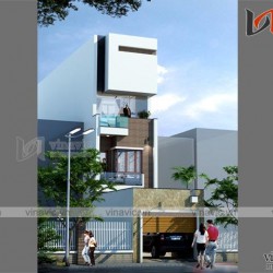 Mẫu thiết kế nhà ống đẹp 4 tầng nội thất sang trọng hiện đại NO1615