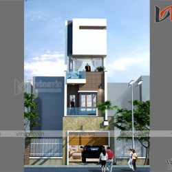 Mẫu thiết kế nhà ống đẹp 4 tầng nội thất sang trọng hiện đại NO1615