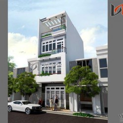 Mẫu thiết kế nhà ống đẹp nổi bật chỉ với diện tích 4,5 x 10m NO1402