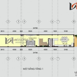 Mẫu nhà ống lệch tầng thiết kế đèn led và vật liệu kính ấn tượng NO1415