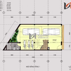 Mẫu nhà ống đẹp 5 tầng tô điểm hai màu nâu và trắng NO1434