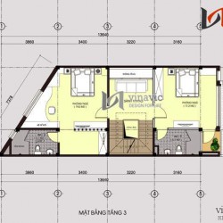 Mẫu nhà ống đẹp 5 tầng tô điểm hai màu nâu và trắng NO1434