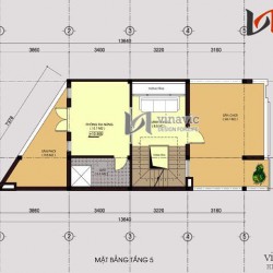 Mẫu nhà ống đẹp 5 tầng tô điểm hai màu nâu và trắng NO1434