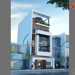 Biệt thự nhà ống đẹp 5 tầng thiết kế sang trọng và hiện đại NO1448
