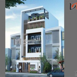 Biệt thự nhà ống đẹp 5 tầng thiết kế sang trọng và hiện đại NO1448