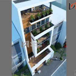 Biệt thự nhà ống đẹp 5 tầng thiết kế sang trọng và hiện đại NO1448