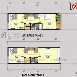Mẫu nhà ống 5 tầng hiện đại đẹp kết hợp kinh doanh NO1449