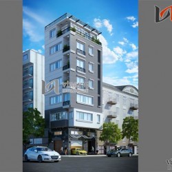 Mẫu thiết kế nhà ống đẹp 7 tầng đậm chất hiện đại NO1439