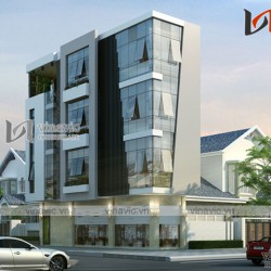 Mẫu thiết kế nhà phố đẹp 4 tầng kết hợp kinh doanh NO1613