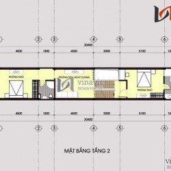 Mẫu thiết kế nhà ống đẹp 4 tầng phong cách hiện đại NO1425