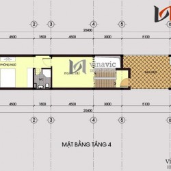 Mẫu thiết kế nhà ống đẹp 4 tầng phong cách hiện đại NO1425