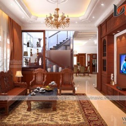 Biệt thự tân cổ điển 3 tầng 160m2 mặt tiền 9m cùng nội thất sang trọng BT1511