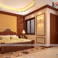 Biệt thự tân cổ điển 3 tầng 160m2 mặt tiền 9m cùng nội thất sang trọng BT1511