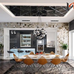 Xu hướng bố trí nội thất hiện đại thể hiện cá tính gia chủ biệt thự NTB1600