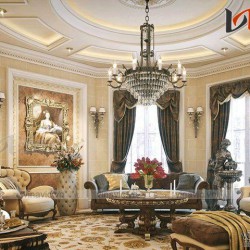 Thiết kế nội thất cổ điển sang trọng cho quý tộc Việt biệt thự NTB1600