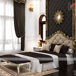 Trọn vẹn mẫu nội thất biệt thự 1 tầng tân cổ điển sang trọng NTBT1676