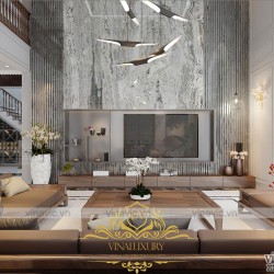 Mẫu thiết kế Phong cách nội thất hiện đại tối giản đẹp cho biệt thự BT2019 