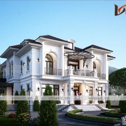 Nhà biệt thự tân cổ điển 2 tầng ở Ba Vì Hà Nội BT2025