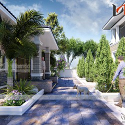 Nhà đẹp 2 tầng mái thái hiện đại nổi bật nhất biển Sầm Sơn BT1911