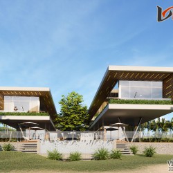 Nhà hiện đại 2 tầng 750m2 kiểu Singapore ở ven biển Phú Quốc BT1914