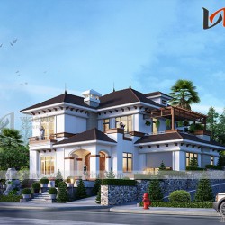 Nhà vuông 300m2 3 phòng ngủ 2 tầng mặt tiền 15m ở Sơn La BT1901