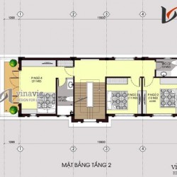 Mẫu thiết kế nhà ống đẹp 3 tầng 5,5 x15,5m NO1446